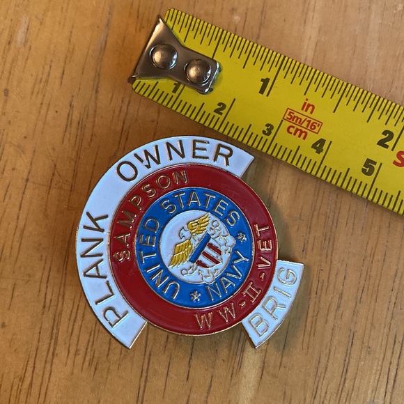 Plank Owner Brig pin in good condition - Picture 2 of 4